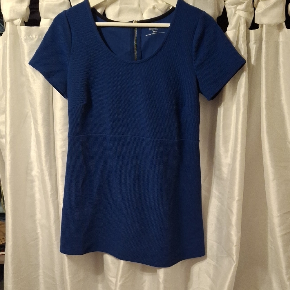Motherhood Maternity Cobalt Blue Short Sleeve Small